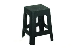 Σκαμνώ rattan πλαστικό ανθρακί
