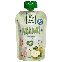 Ευ Bio Organic Food Πουρές Φρούτων Αχλάδι 90gr