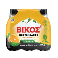 Πορτοκαλάδα με Στέβια Βίκος 6x330 ml