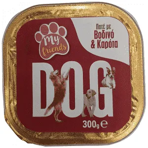 My Friends Πατέ Σκύλου Με Βοδινό & Καρότα 300gr