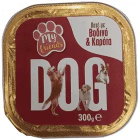 My Friends Πατέ Σκύλου Με Βοδινό & Καρότα 300gr