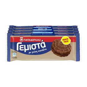 ΠΑΠΑΔΟΠΟΥΛΟΥ Γεμιστά Μπισκότα με γεύση Σοκολάτα 4x58g
