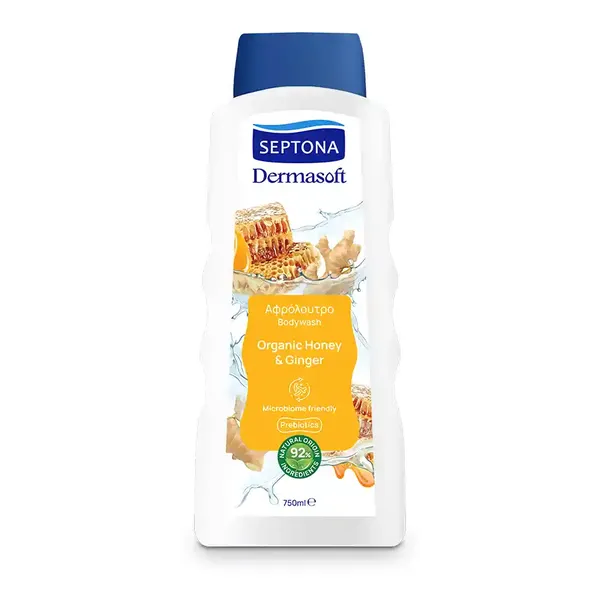 Septona Dermasoft Aφρόλουτρο Honey & Ginger 750ml