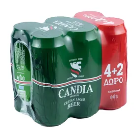 CANDIA lager 500ml 4+2 δώρο