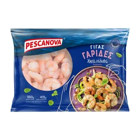 Γαρίδες Γίγας PESCANOVA Βρασμένες Αποφλοιωμένες Ινδο Ειρηνικού 350g
