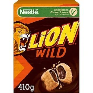 LION Δημητριακά Ολικής Άλεσης Wild Καραμέλα Σοκολάτα 410gr