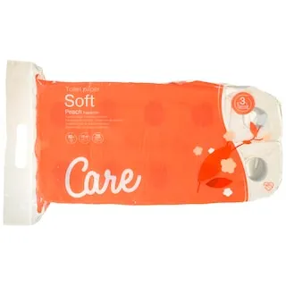 CARE Χαρτί Υγείας Soft Peach 3 Φύλλα 10 Ρολά 899g