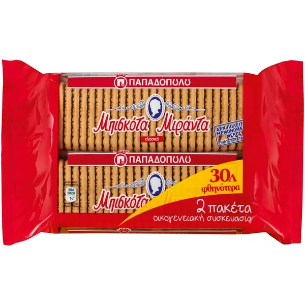 ΜΙΡΑΝΤΑ Μπισκότα Μιράντα 2x250g