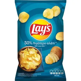 LAY'S Chips 50% Λιγότερο Αλάτι 120γρ