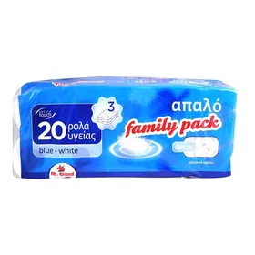 MrGrand Χαρτί Υγείας Blue White 3Φύλλων 20τεμ. x 100γρ.