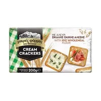 crackers μεσογειακά με τομάτα & βασιλικό ή με φέτα & ρίγανη ή παρμεζάνα 105γρ.