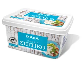 ΚΟΛΙΟΣ Σπιτικό λευκό τυρί αγελάδος δοχείο