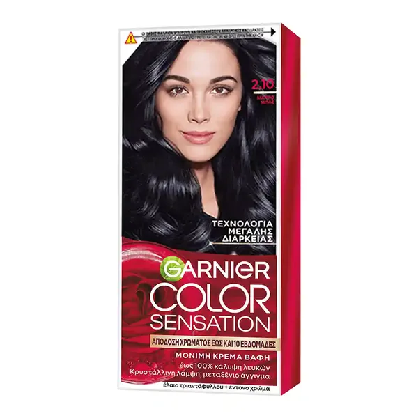 L'oreal Garnier Color Sensation Βαφή Μαλλιών Νο2.10 Μαύρο Μπλε 40ml.