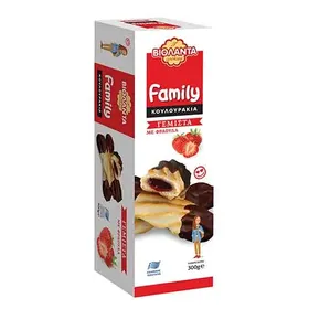 Βιολάντα Family Κουλουράκια Γεμιστά Φράουλα 300γρ.