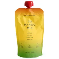 Πουρές Φρούτων Go Mango Mix Μήλο Μάνγκο Παπάγια & Μπανάνα Nutrino Lab 180g