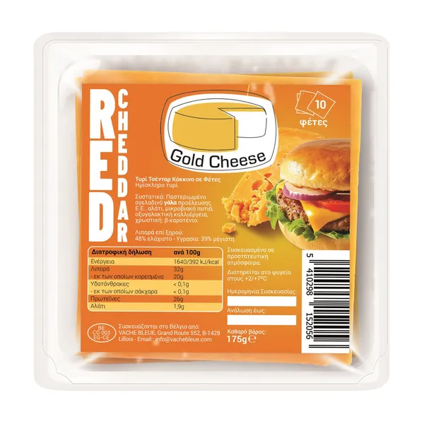 Κόκκινο GOLD CHEESE σε φέτες 175g