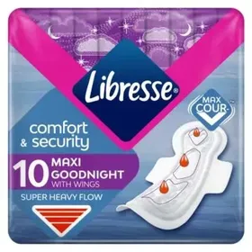 LIBRESSE GOODNIGHT MAXI (χονδρή με φτερά)