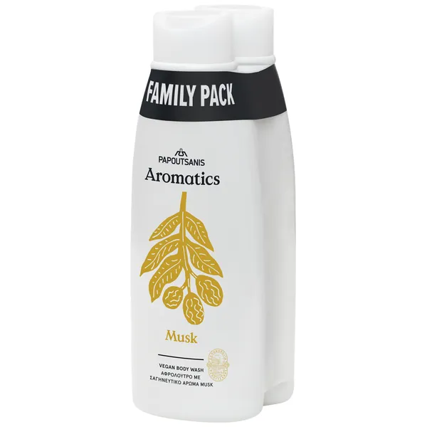 AROMATICS Αφρόλουτρο Musk Family Pack 650ml (2τεμ.)