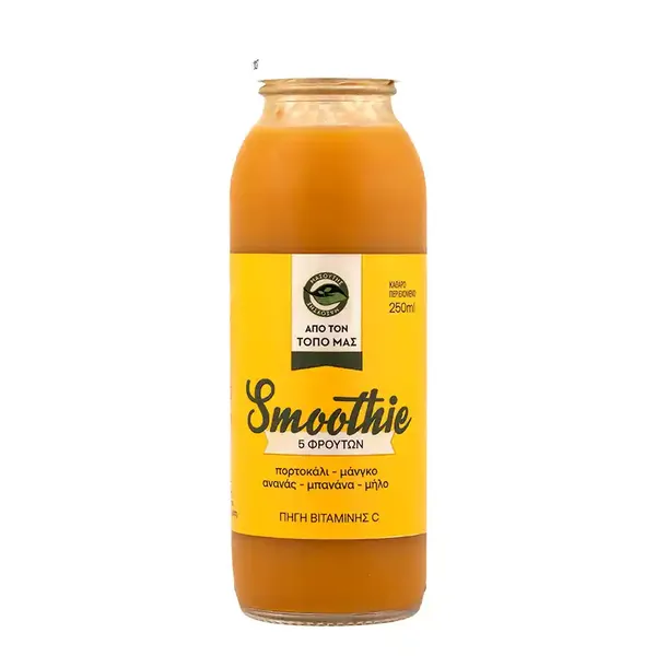 Μασούτης Από Τον Τόπο Μας Smoothie Πορτοκάλι Μάνγκο Ανανάς Μπανάνα Μήλο 250ml.