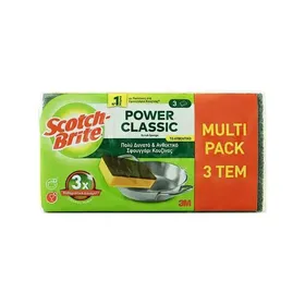 SCOTCH BRITE Μικρό Πράσινο 75x115 Σφουγγάρι Κουζίνας 3 τεμ.