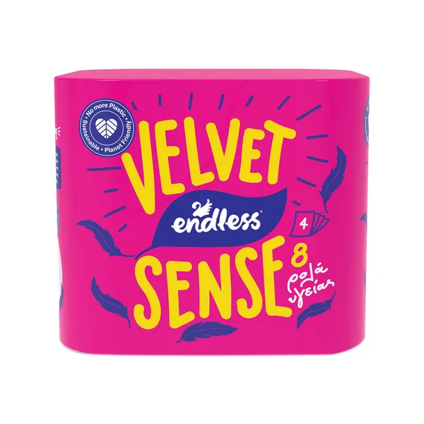 Endless Earth Velvet Sense Χαρτί Υγείας 1059 άφυλλο 8 ρολά