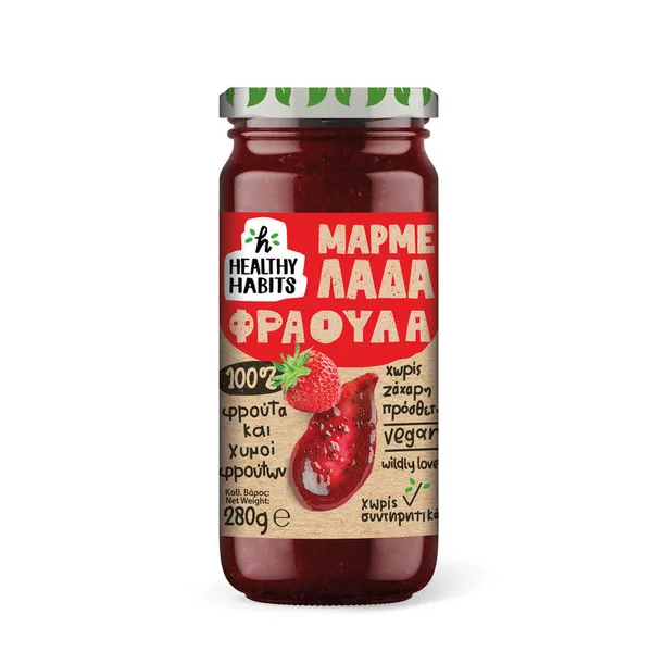 μαρμελάδα φράουλα ή βερίκοκο ή φρούτα του δάσους ή μήλο ή σύκο 280γρ.
