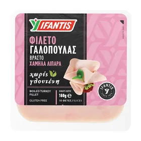 Βραστό φιλέτο γαλοπούλας σε φέτες