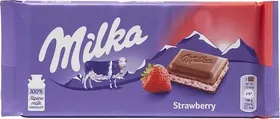 σοκολάτα γάλακτος (φράουλα 100γρ / oreo 100γρ / καραμέλα toffi 100γρ / ολόκληρα φουντούκια 95γρ / γάλακτος 90γρ / με κουφετάκια 90γρ)