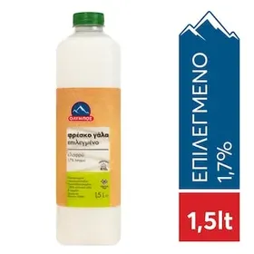 Όλυμπος Επιλεγμένο Φρέσκο Γάλα Ελαφρύ 1,5lt