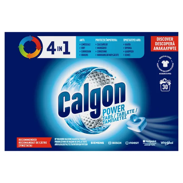 CALGON Αποσκληρυντικό Νερού Πλυντηρίου Ρούχων Ταμπλέτες 4...