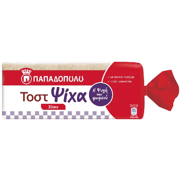 ΠΑΠΑΔΟΠΟΥΛΟΥ τοστ ψίχα σίτου 450g