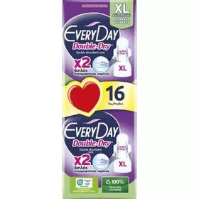 EveryDay Hyperdry Double Dry Σερβιέτες XL 16 τεμ.