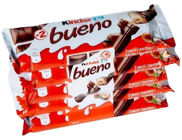 kinder bueno 43g (5τεμ.)