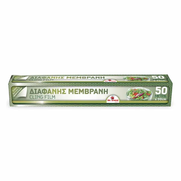 MrGrand Μεμβράνη Διαφανής 50Mx30cm. 1 τεμ.