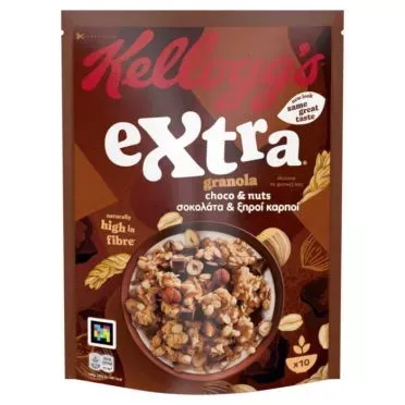 KELLOGG'S EXTRA GRANOLA ΣΟΚΟΛΑΤΑ & ΞΗΡΟΙ ΚΑΡΠΟΙ 450g