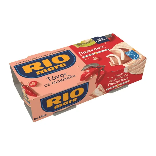 Τόνος σε Ελαιόλαδο Πικάντικος 120g (2 τεμ.)