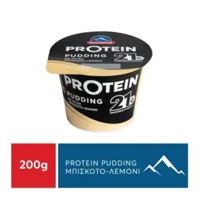 Protein pudding ΟΛΥΜΠΟΣ με μπισκότο λεμόνι 200gr