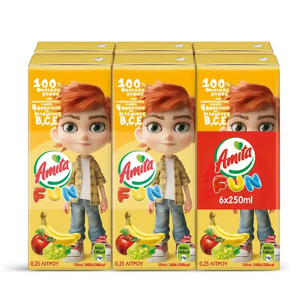 Amita Fun Yellow 6x250ml.