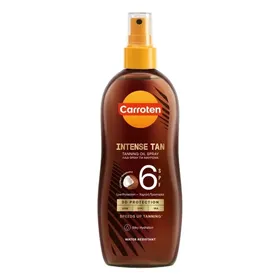 intense tan λάδι spray για μαύρισμα 200ml 6spf