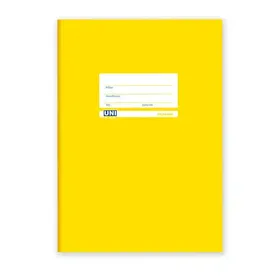 Uni Pap Τετράδιο Ραφτό Ριγέ Κίτρινο 17x25cm. 50 Φύλλων  1 τεμ.