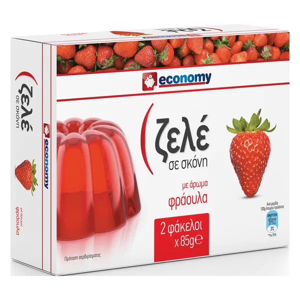 ECONOMY Ζελέ Φράουλα 170gr