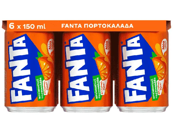 FANTA ORANGE 150ml (6τεμ.)