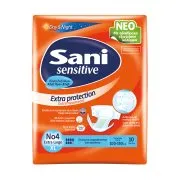 SANI Sensitive Πάνες Ακράτειας Day & Night Νο4 Extra Large 10τεμ