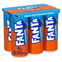 Fanta Αναψυκτικό Πορτοκαλάδα Χωρίς Ανθρακικό 6x330ml