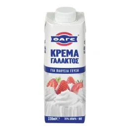 ΚΡΕΜΑ ΓΑΛΑΚΤΟΣ 3,5% Λιπαρά Για Πλούσια Γεύση 330ml