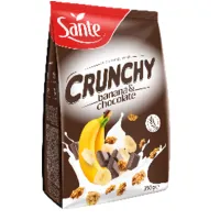 Δημητριακά Crunchy με Μπανάνα και Σοκολάτα, Sante 350g