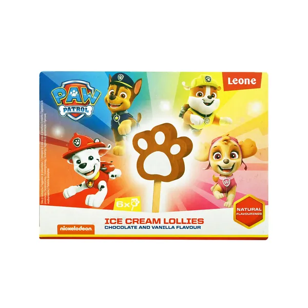 PAW PATROL / PEPPA PIG παγωτό βανίλια και σοκολάτα 60ml 6τεμ