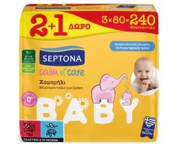 Calm N' Care Μωρομάντηλα Χαμομήλι 2x80τεμ.