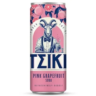 TSIKI Pink Grapefruit Soda Κουτί 330ml
