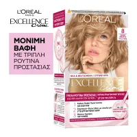 EXCELLENCE Creme Βαφή Μαλλιών No8 Ξανθό Ανοιχτό 48ml